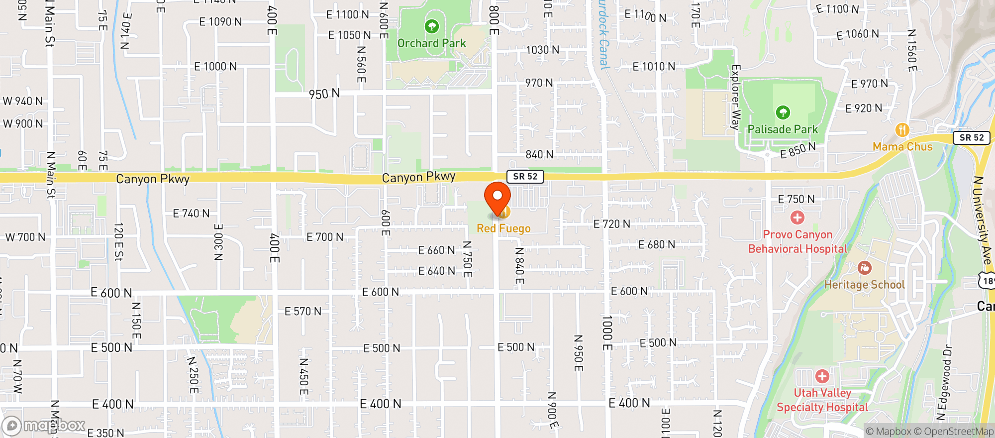 Map showing Harmons