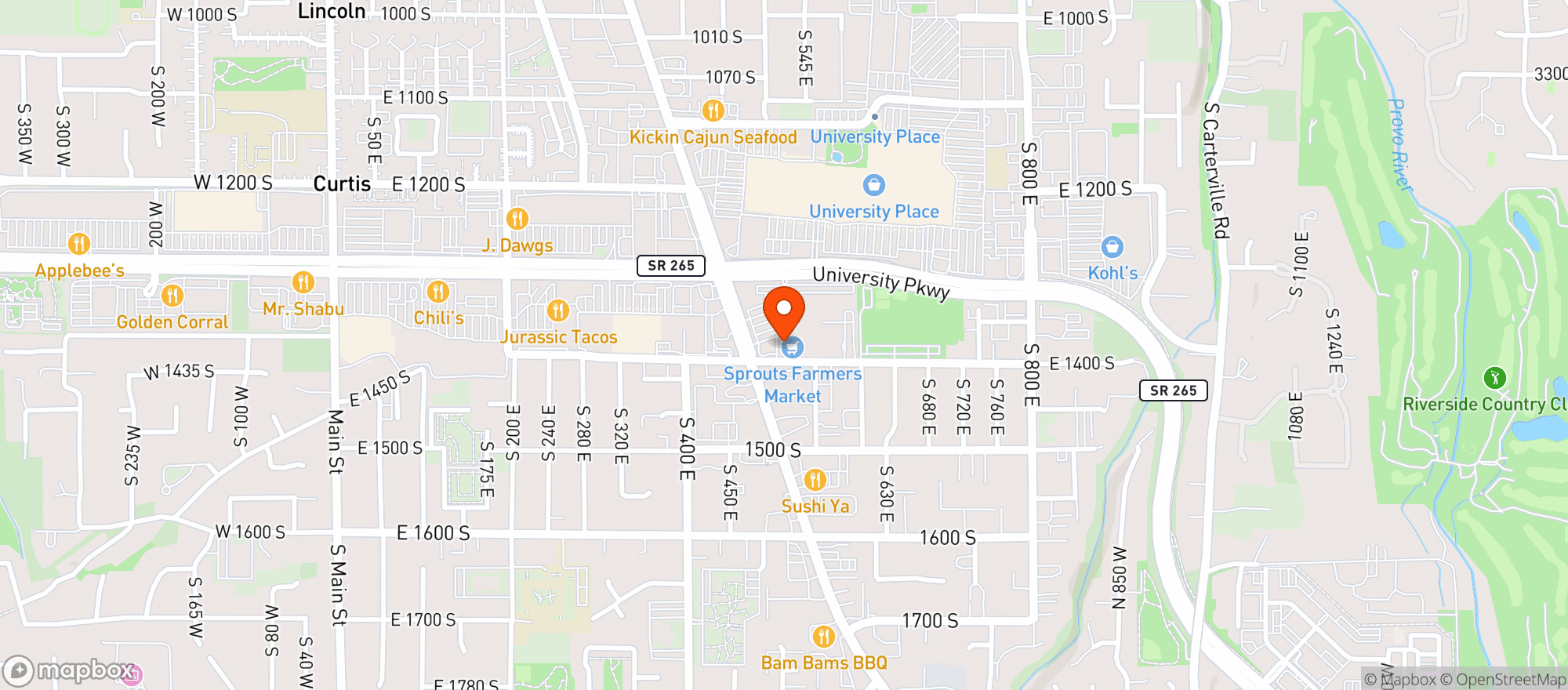 Map showing Sprouts Farmers Market