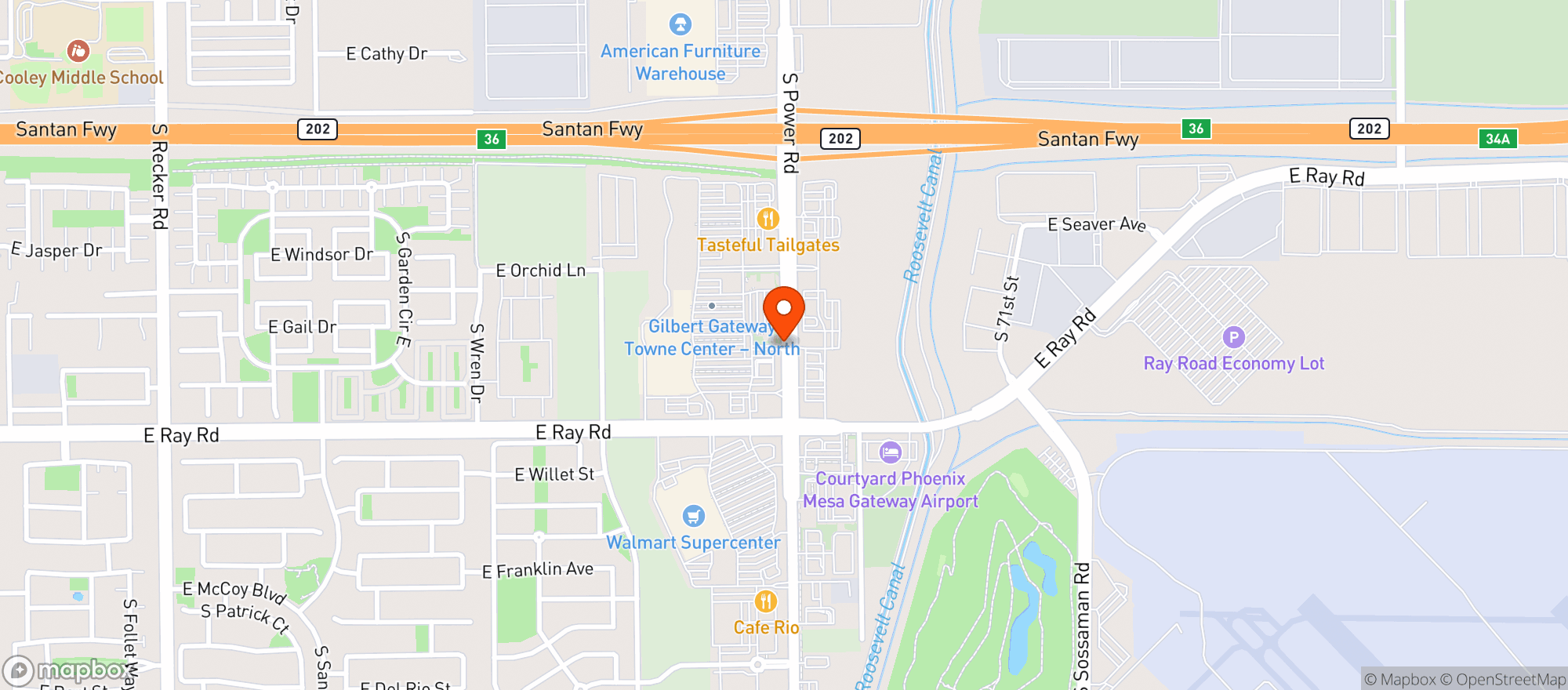 Map showing Target
