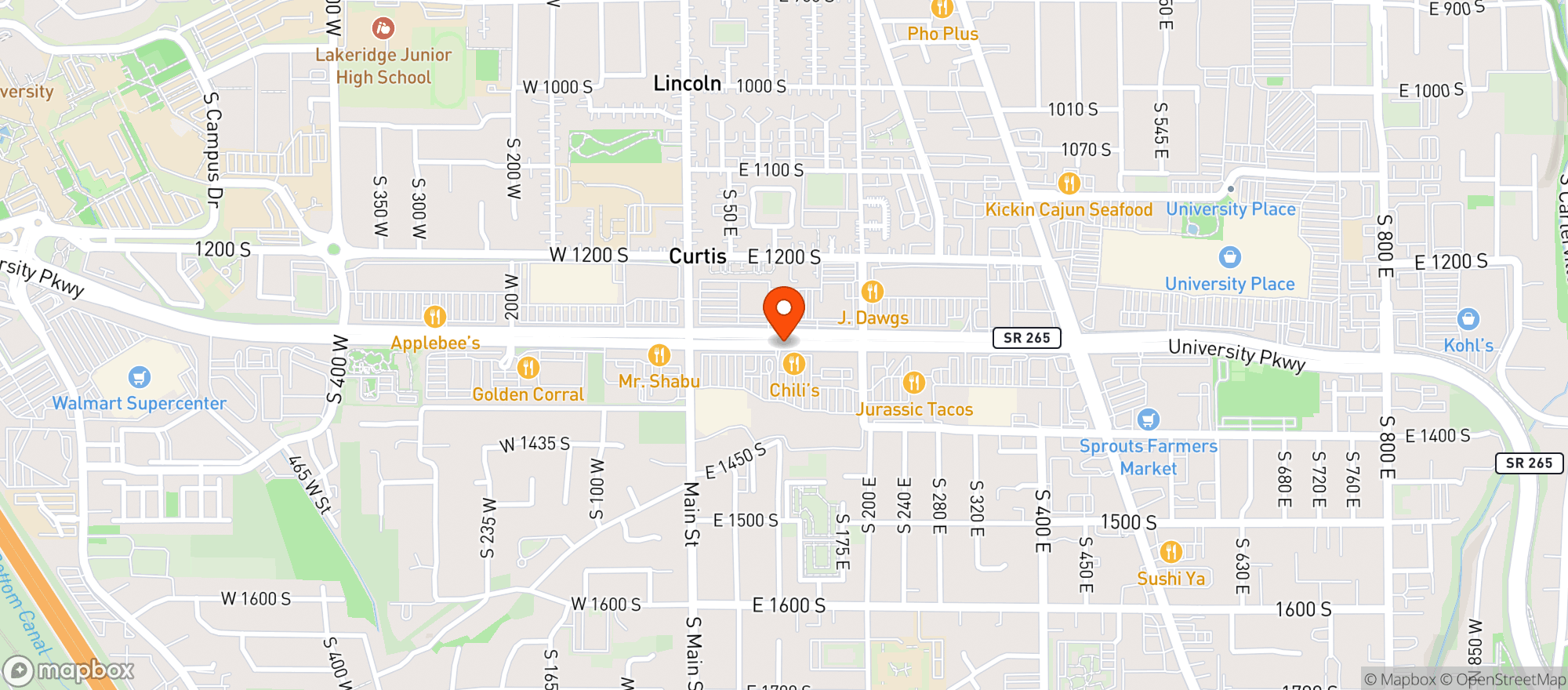 Map showing Gnc