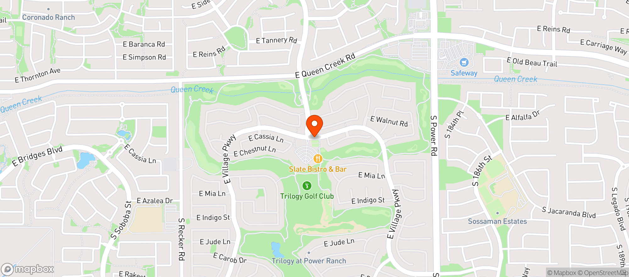 Map showing Power Ranch Golf Club