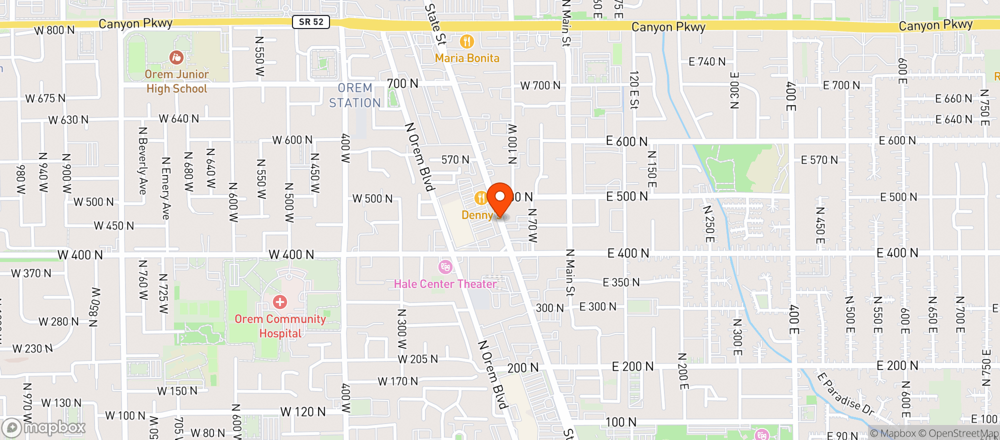 Map showing Callies Cafe