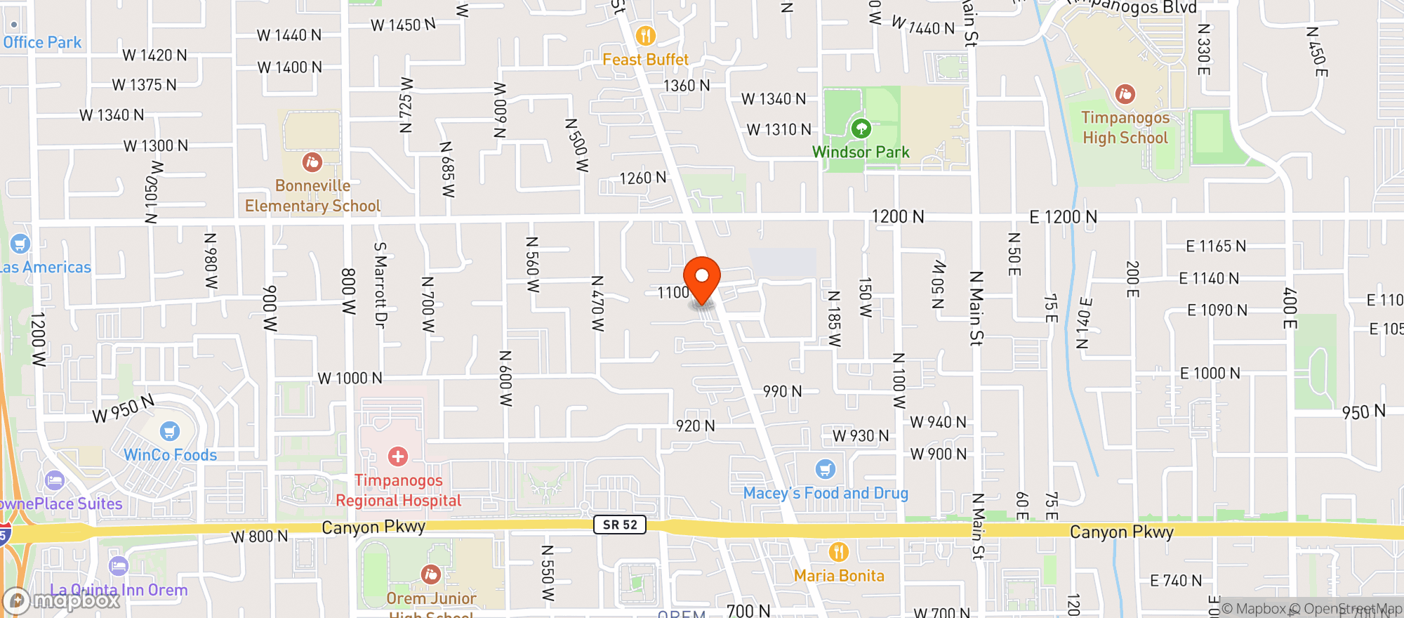 Map showing Fast Gas