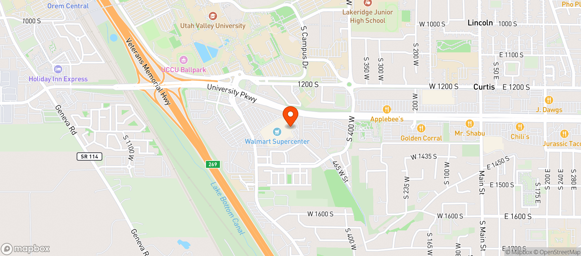 Map showing Walmart Supercenter #1768