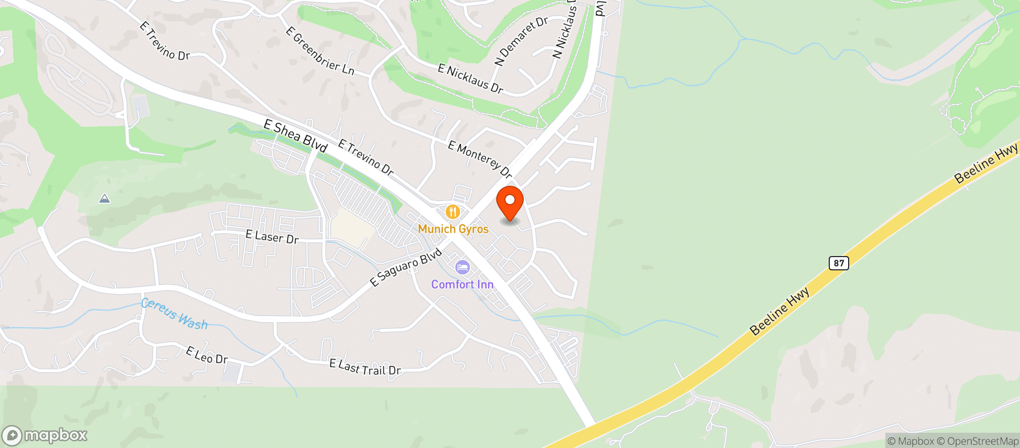 Map showing Target