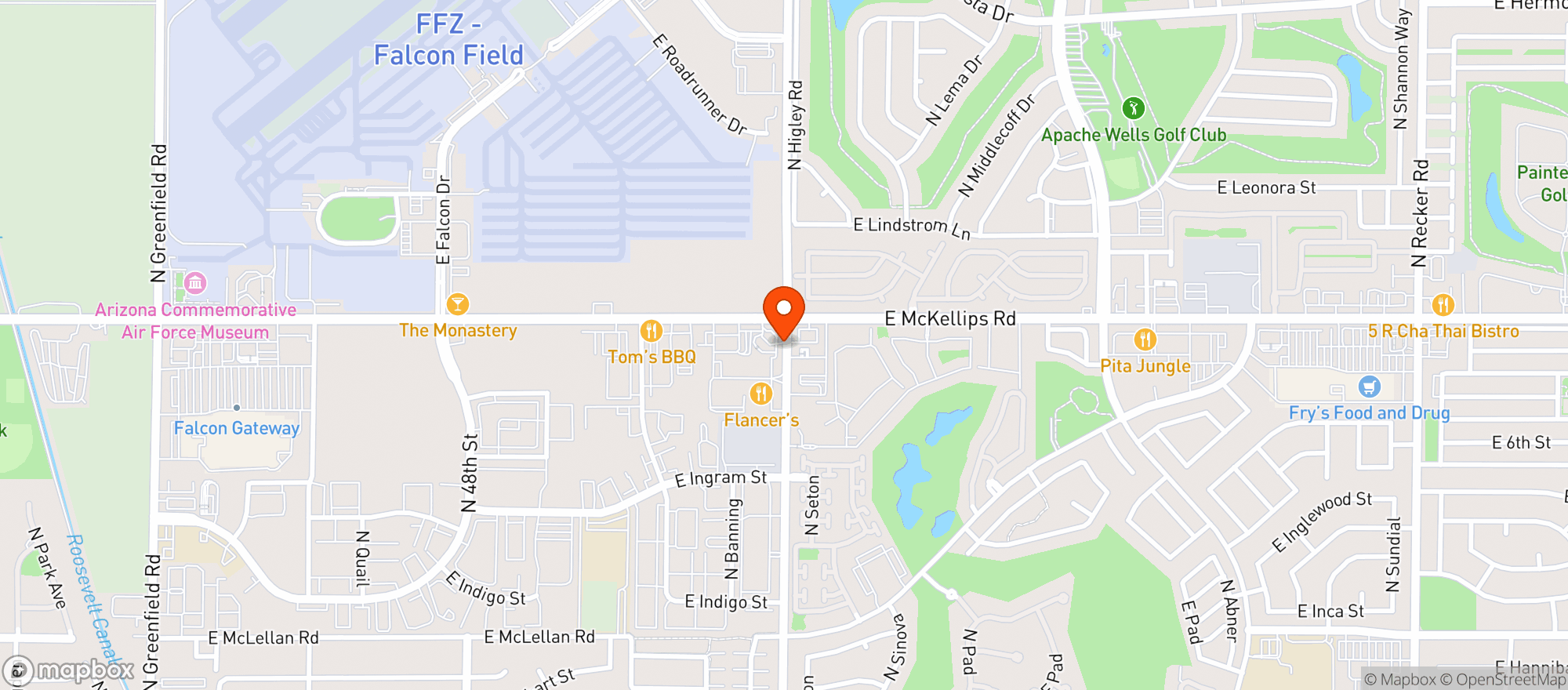 Map showing The Best Dispensary 