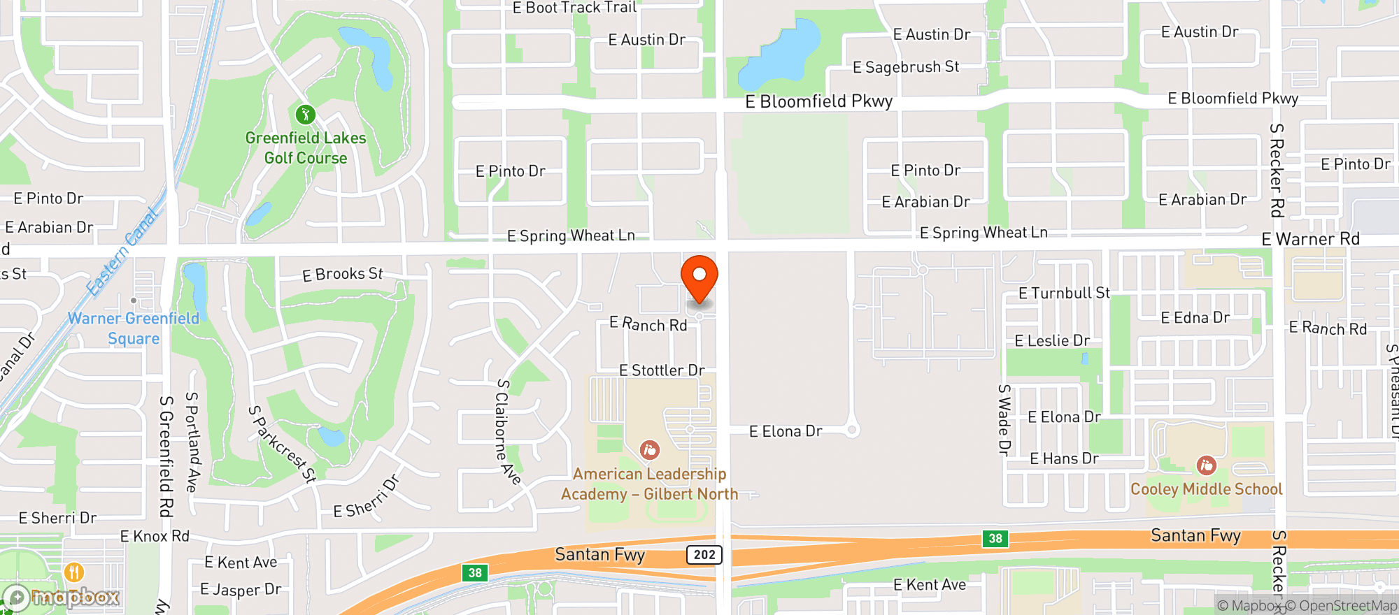 Map showing Circle K