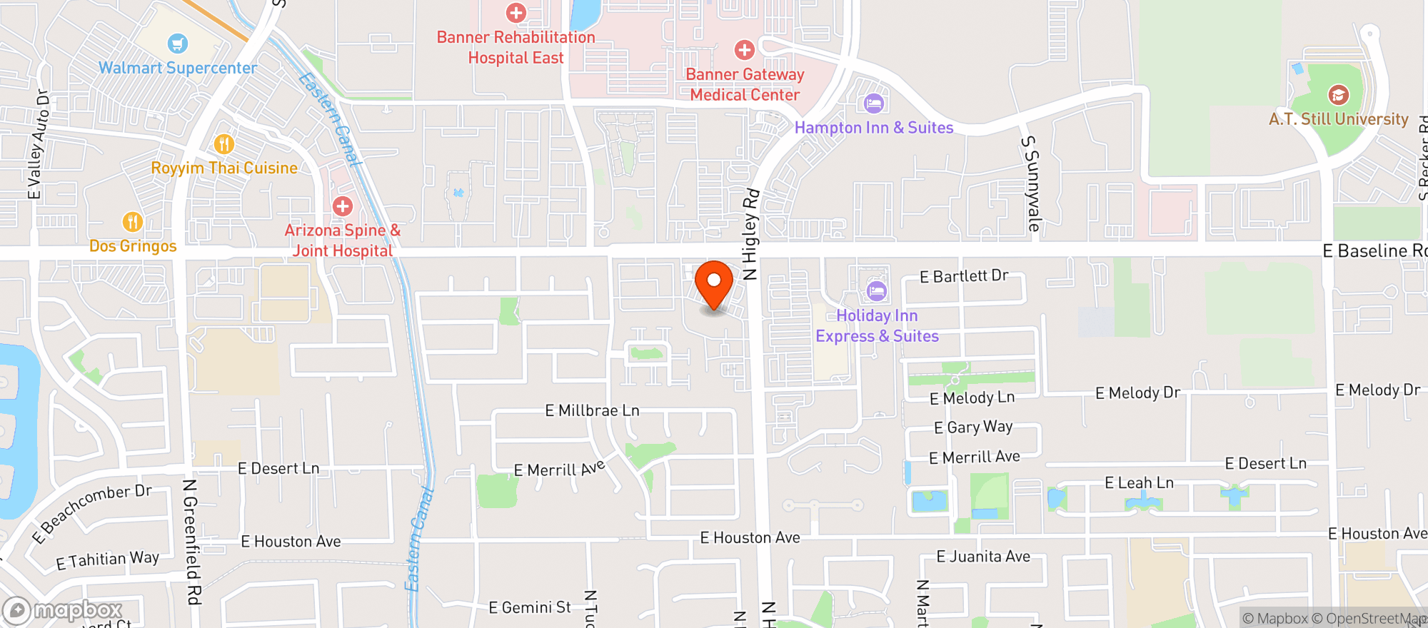 Map showing Safeway #1748