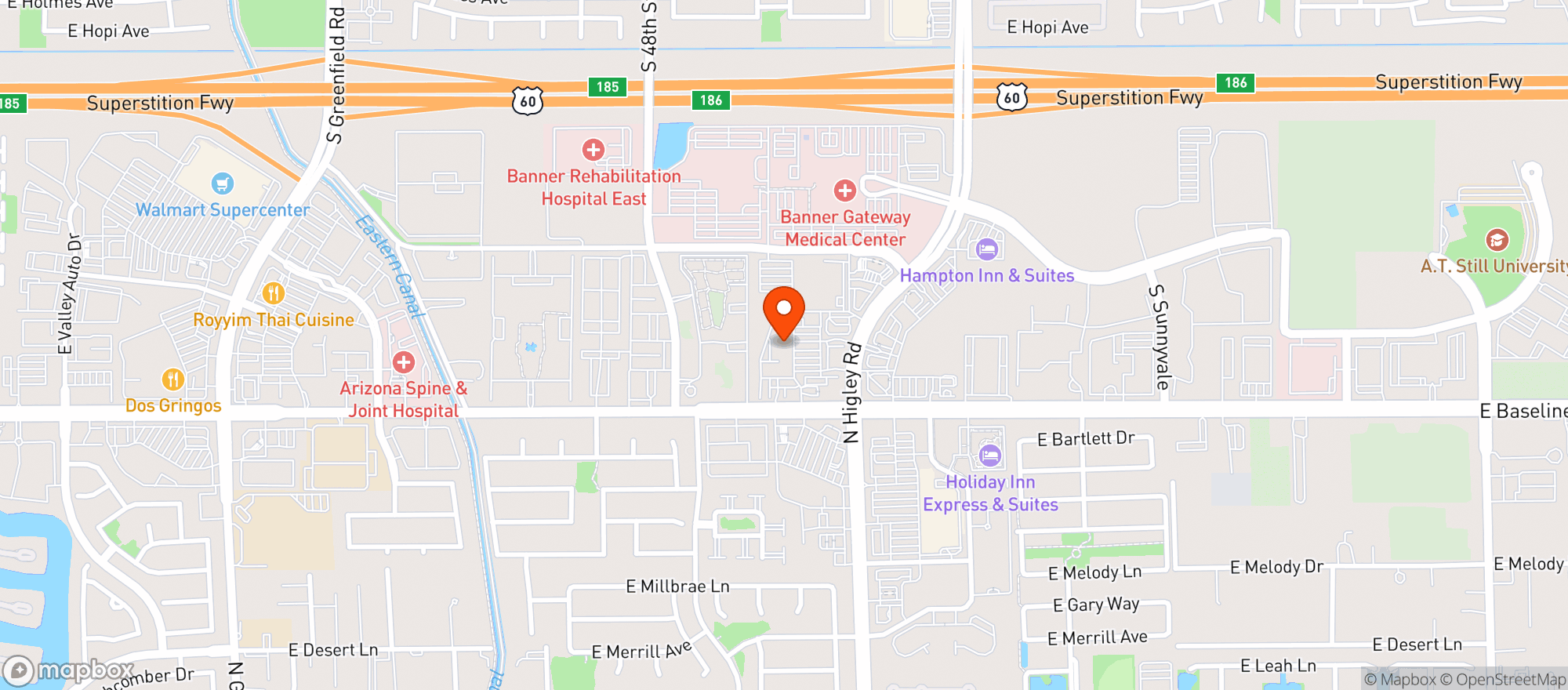 Map showing Sprouts Farmers Market #9010