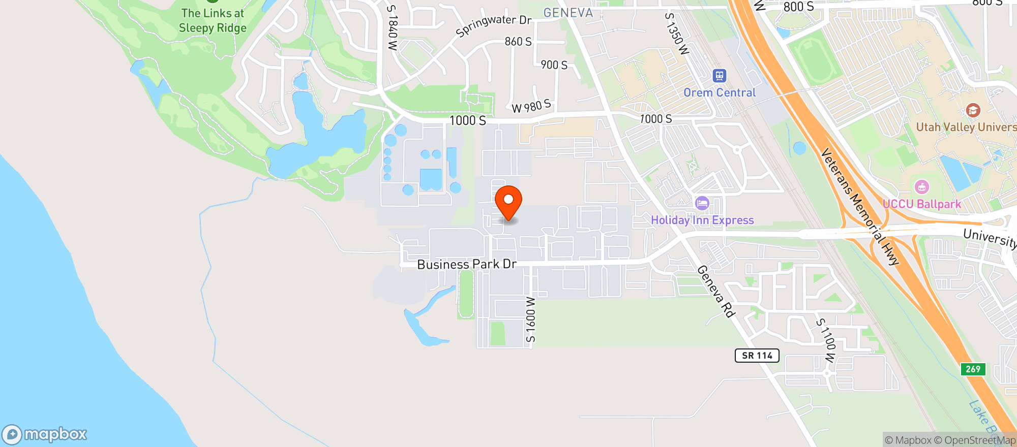 Map showing Door Dash