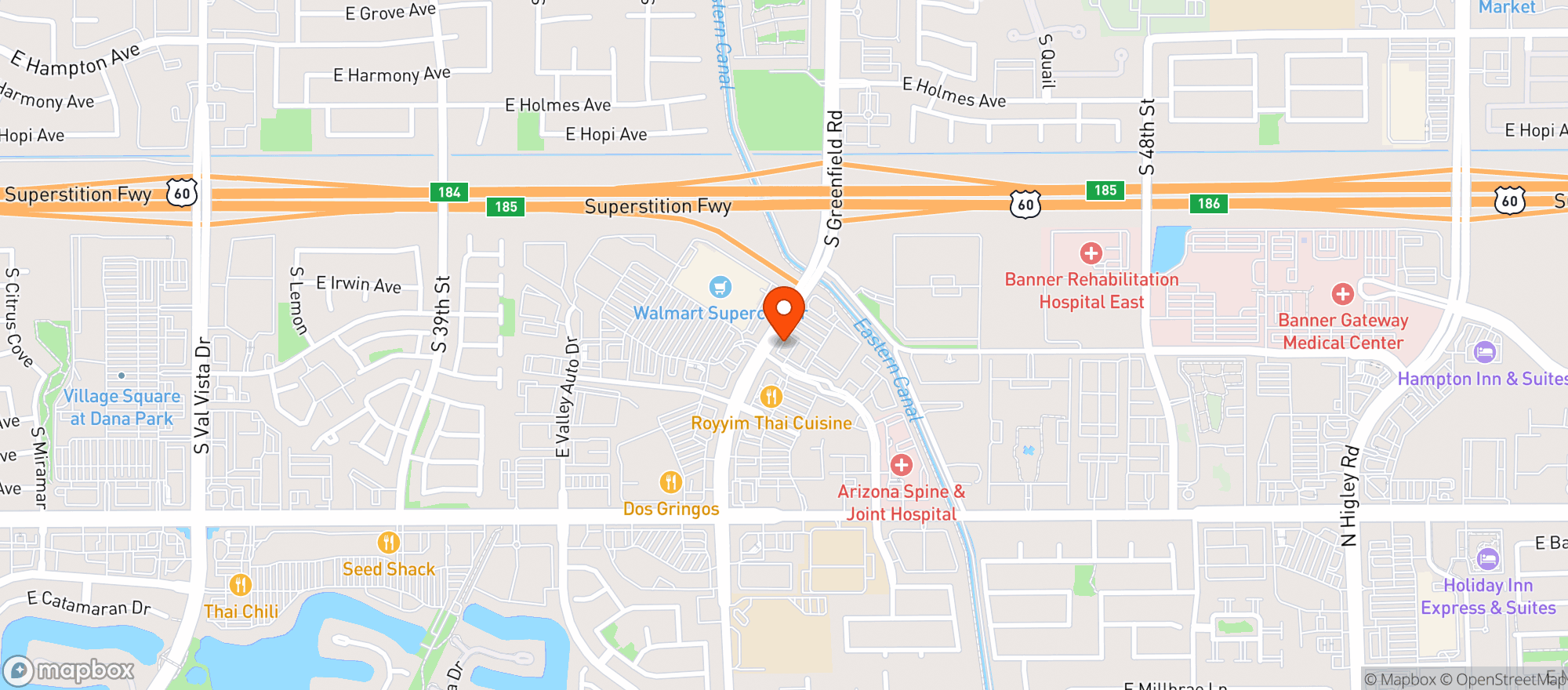 Map showing Quiktrip #438