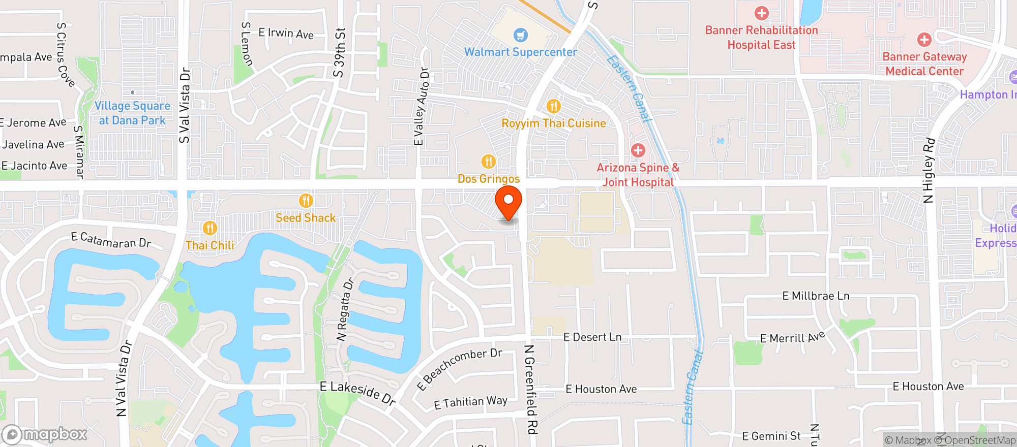 Map showing Native Grill & Wings