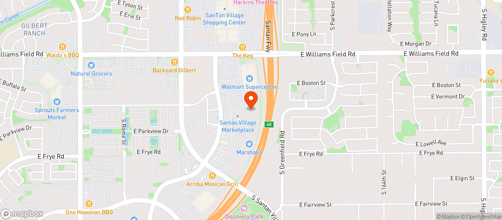 Map showing Sams Club #4829