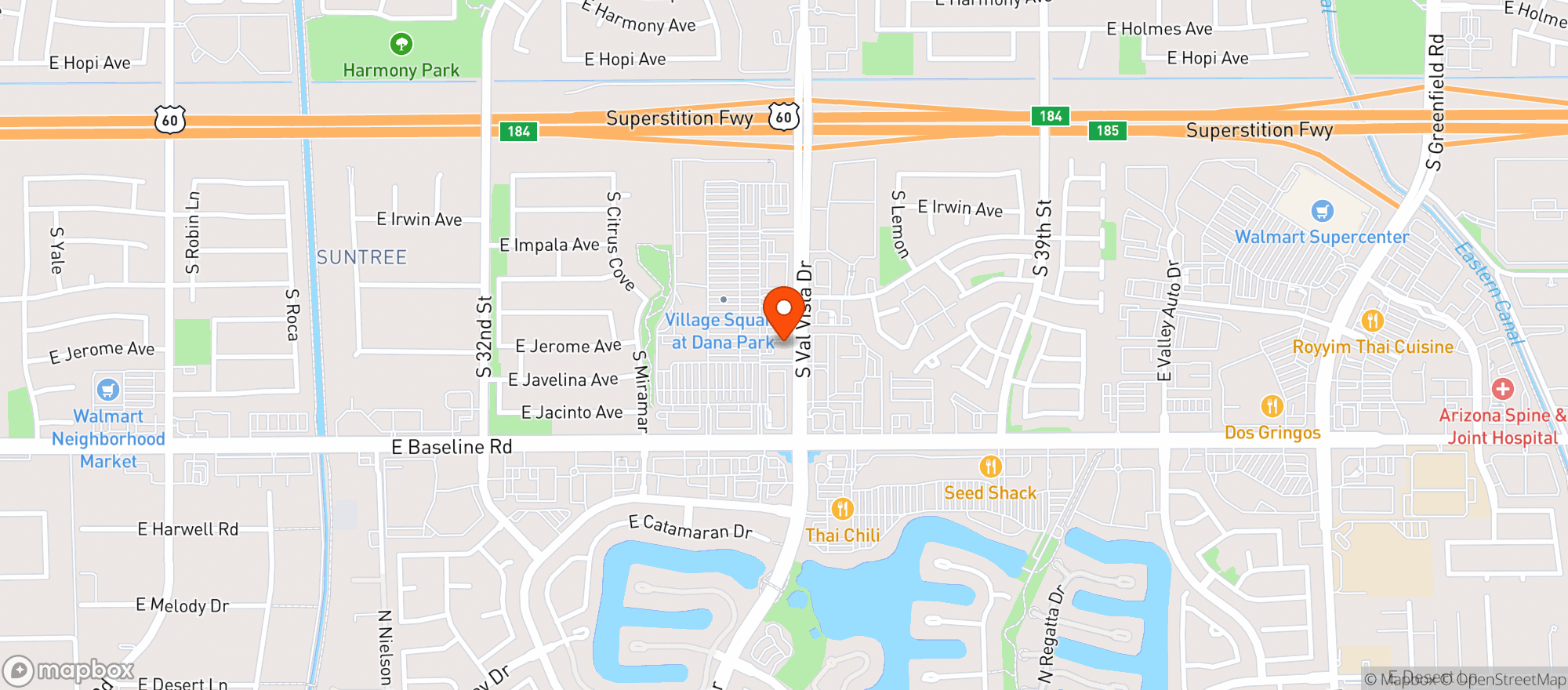Map showing Ajs Fine Foods