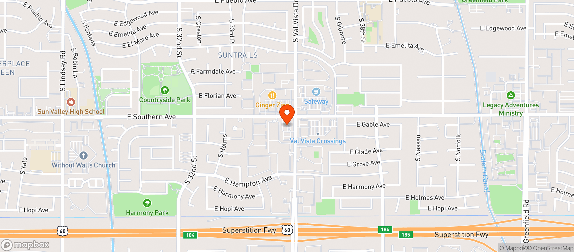 Map showing Quiktrip #1427