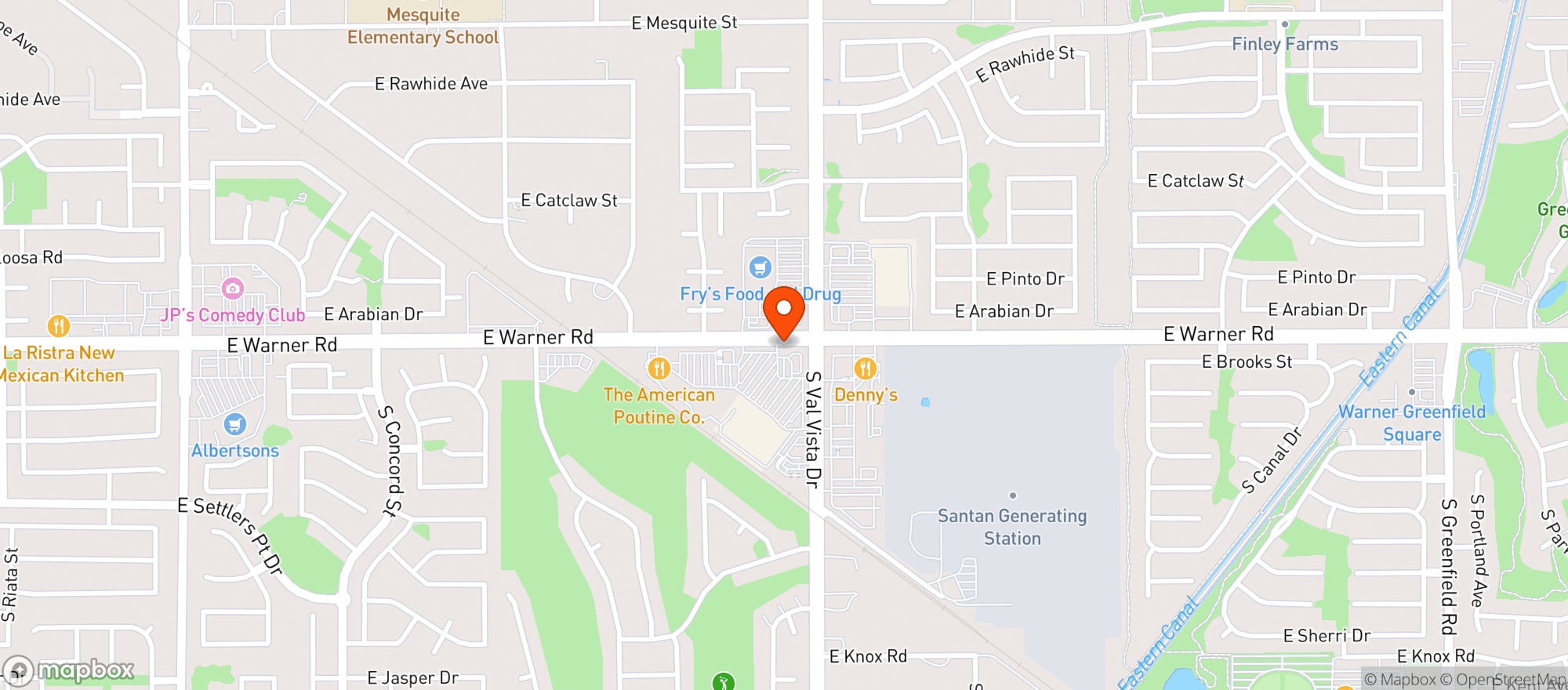 Map showing Target Store
