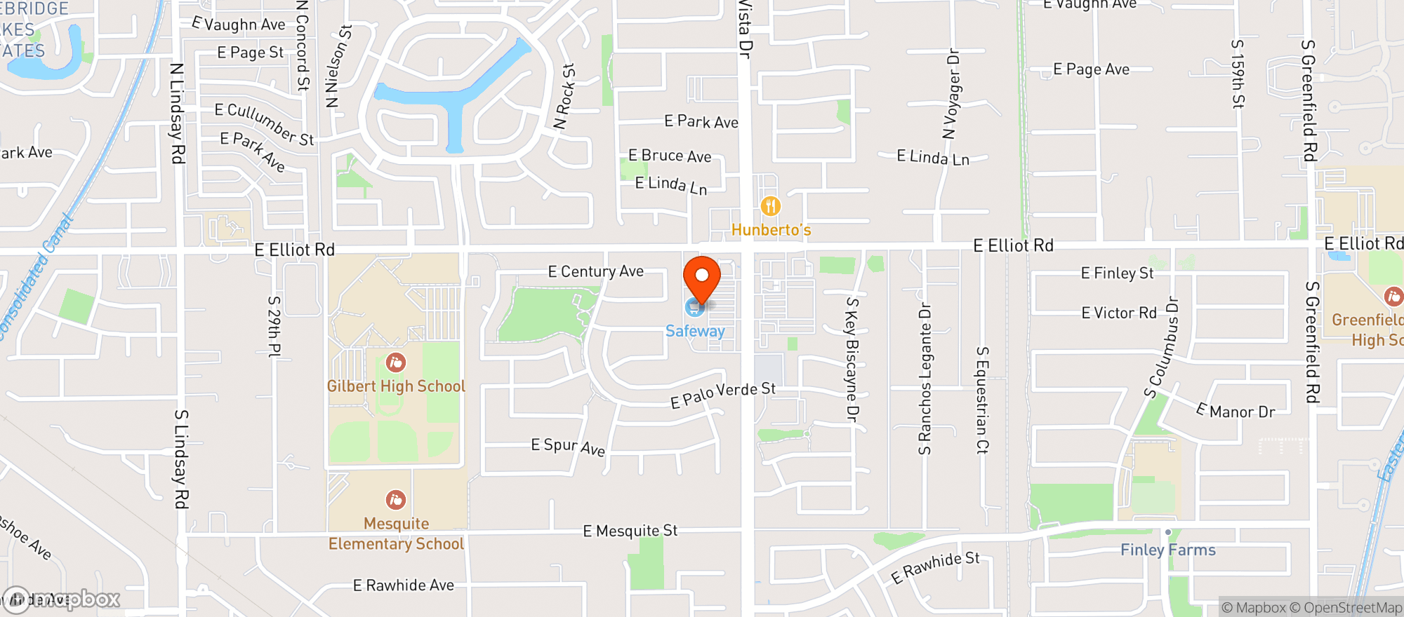 Map showing Safeway #1534