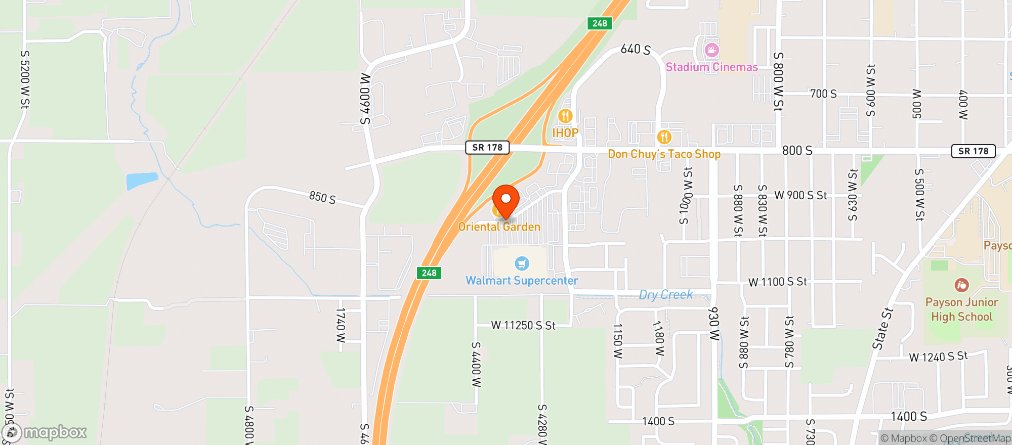 Map showing Walmart Supercenter
