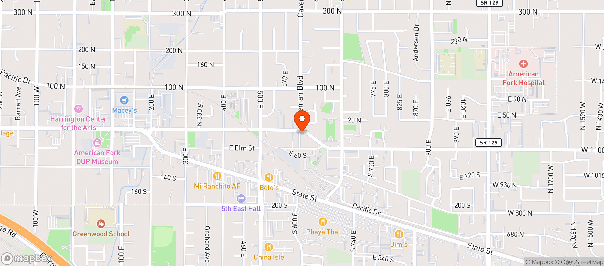 Map showing Target