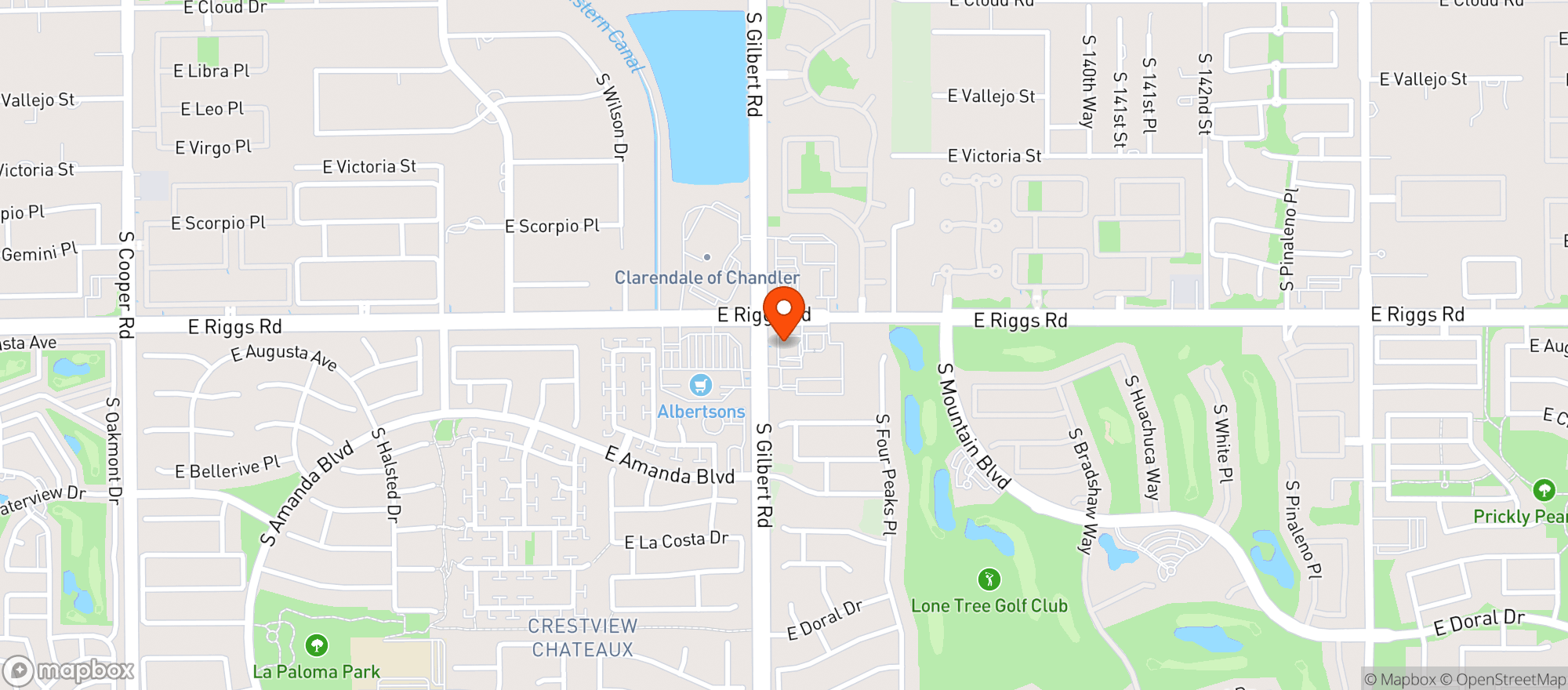Map showing Walgreens