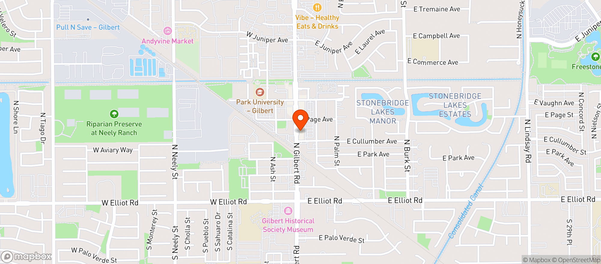 Map showing Champions Sports Saloon