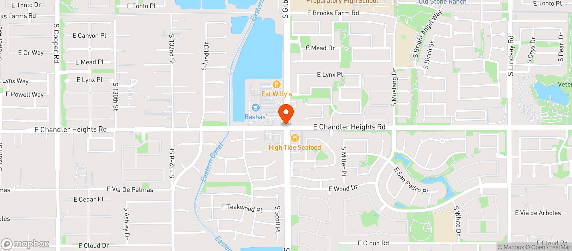 Map showing Vero Chicago Pizza