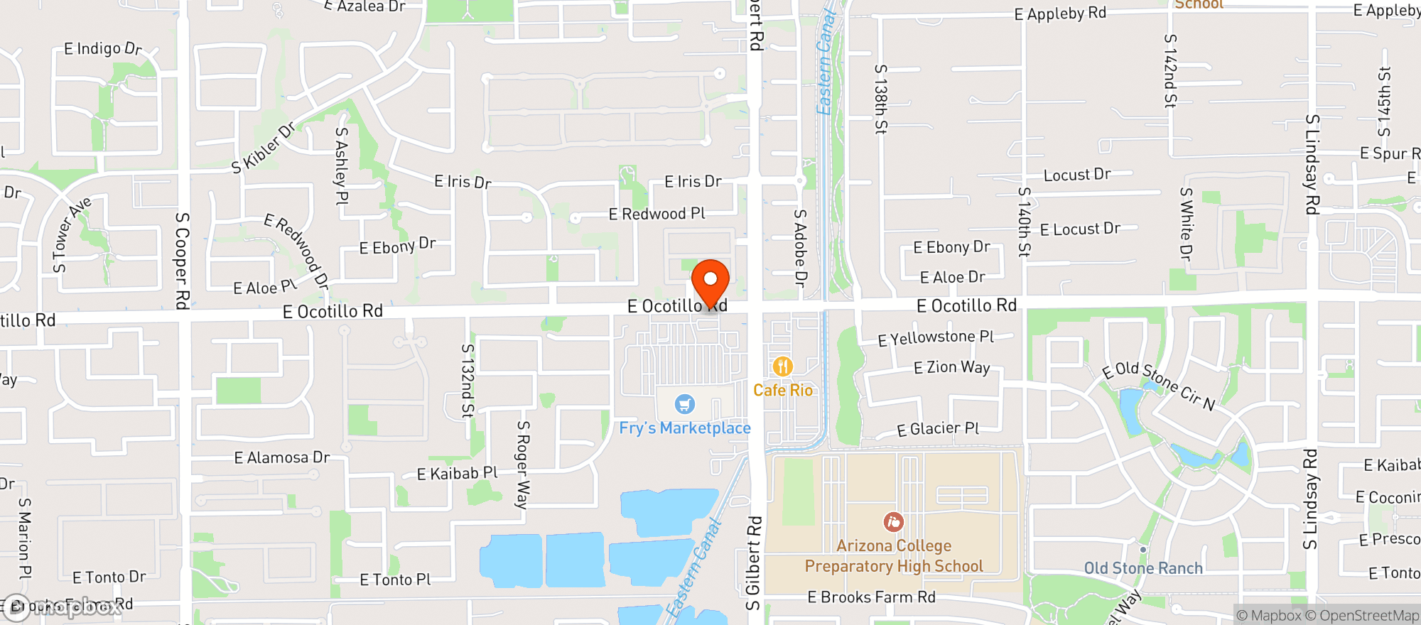Map showing Frys Marketplace
