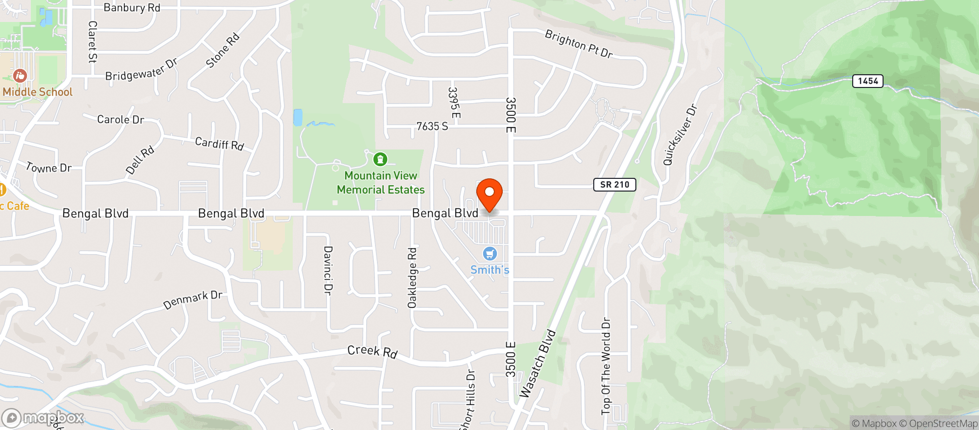 Map showing Smiths Food & Drug (706) - 00081 - Brighton Point