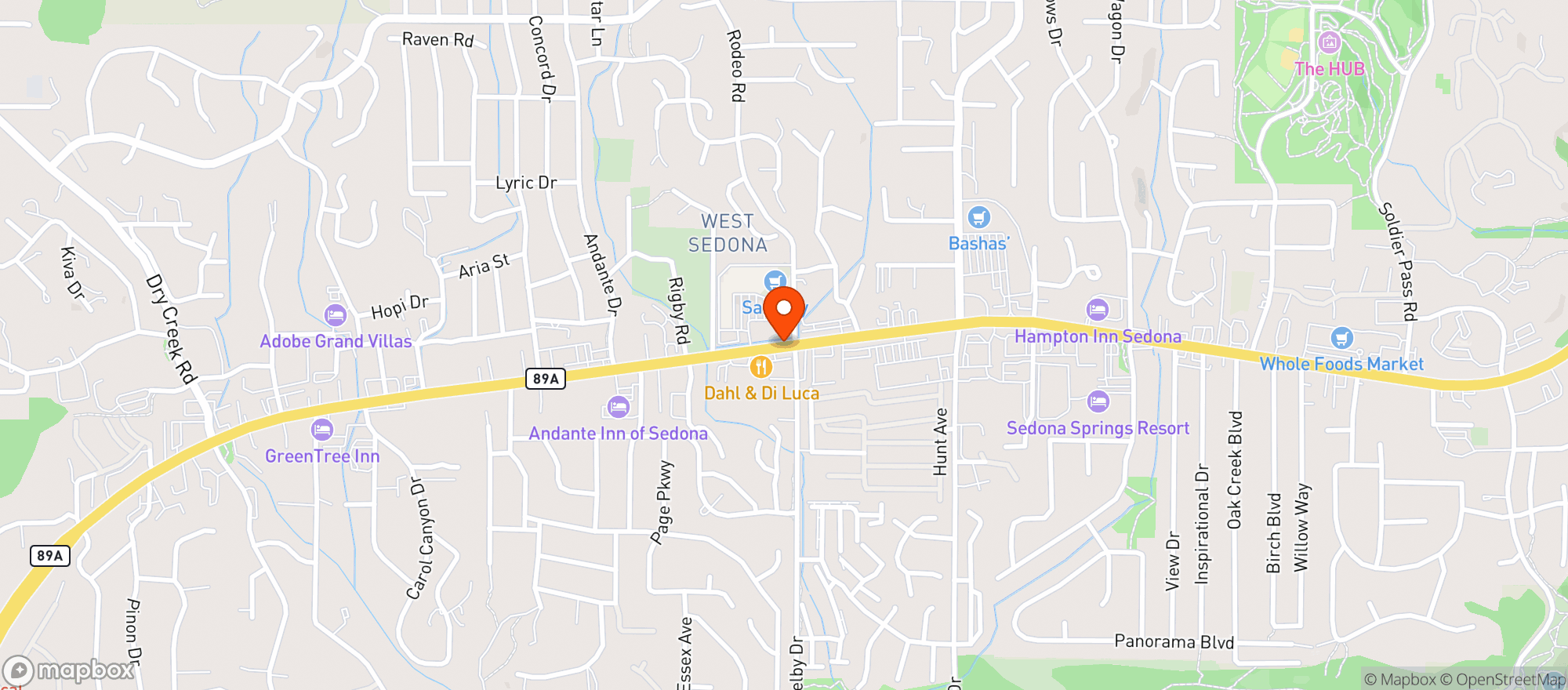 Map showing Safeway Store