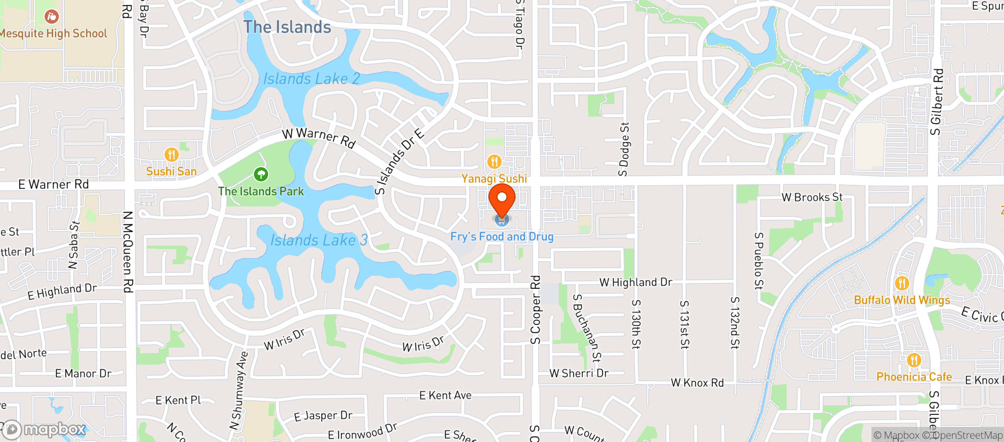 Map showing Fry's Food Store