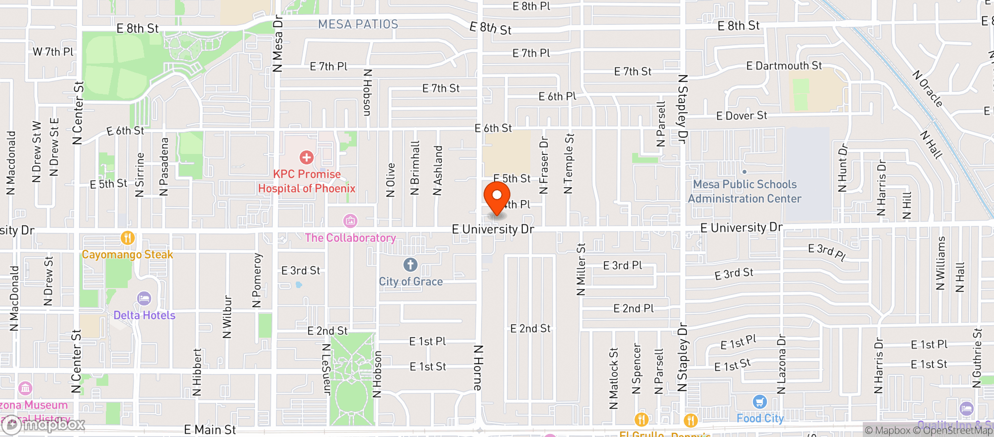 Map showing Abc Food Store