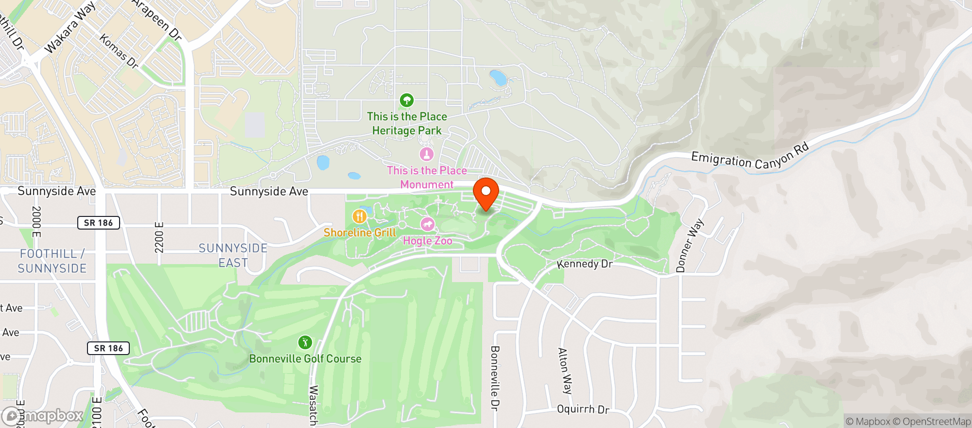 Map showing Electric Charging Station