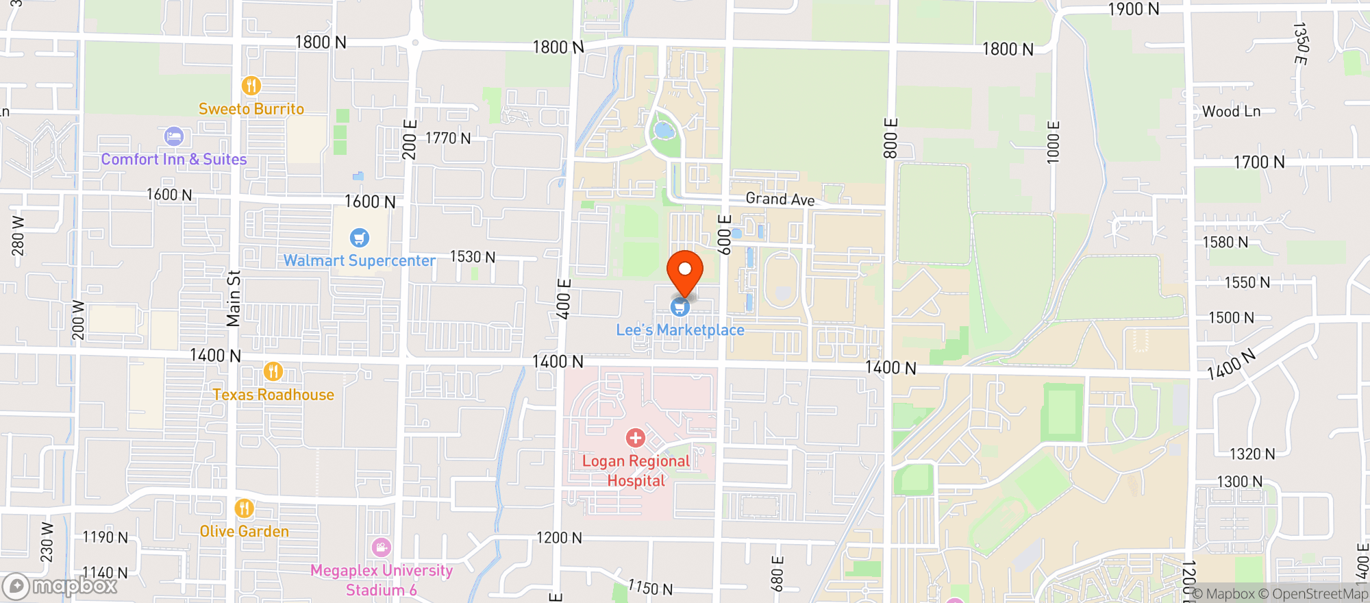 Map showing Lee's Logan 10805