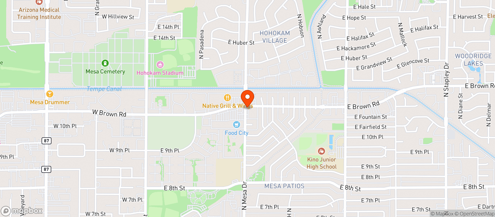 Map showing Quick Cash Market