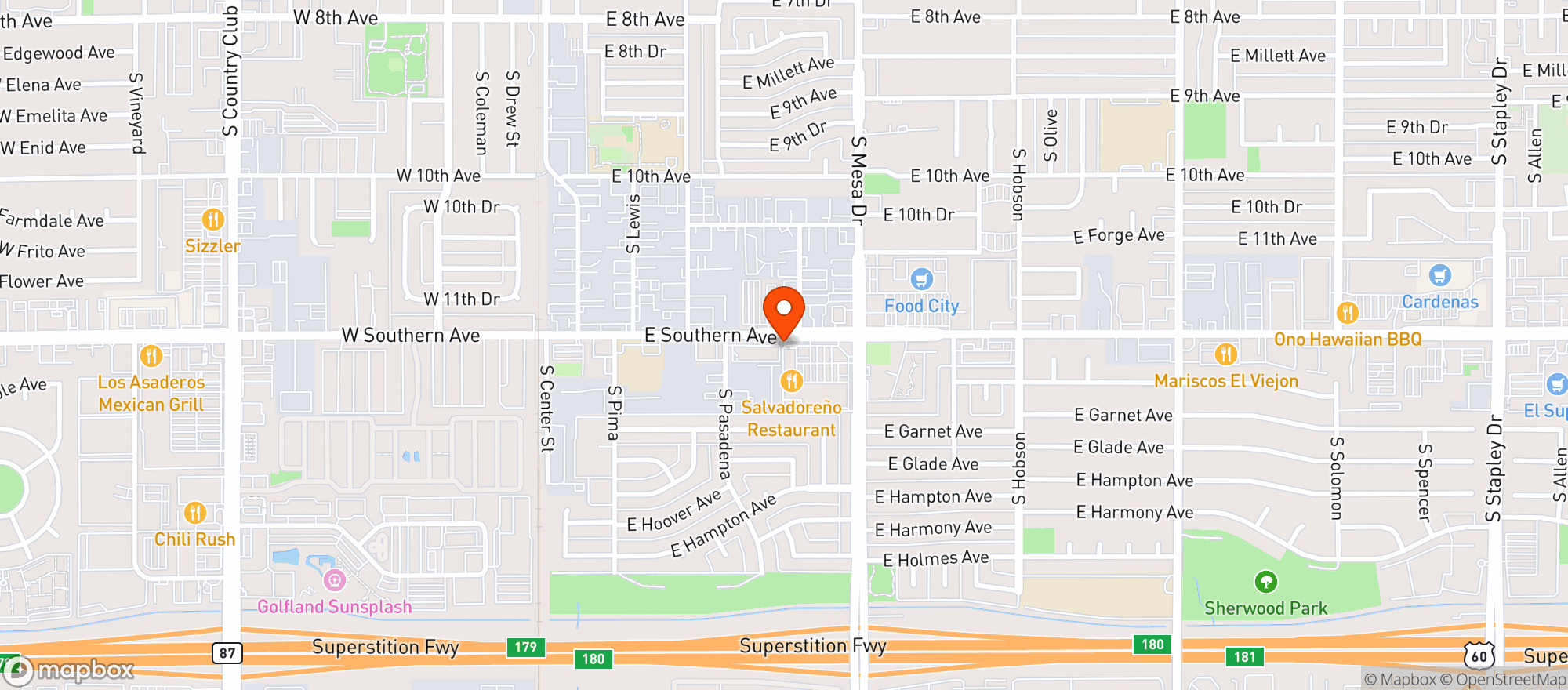 Map showing Mercado Y Carniceria El Rancho