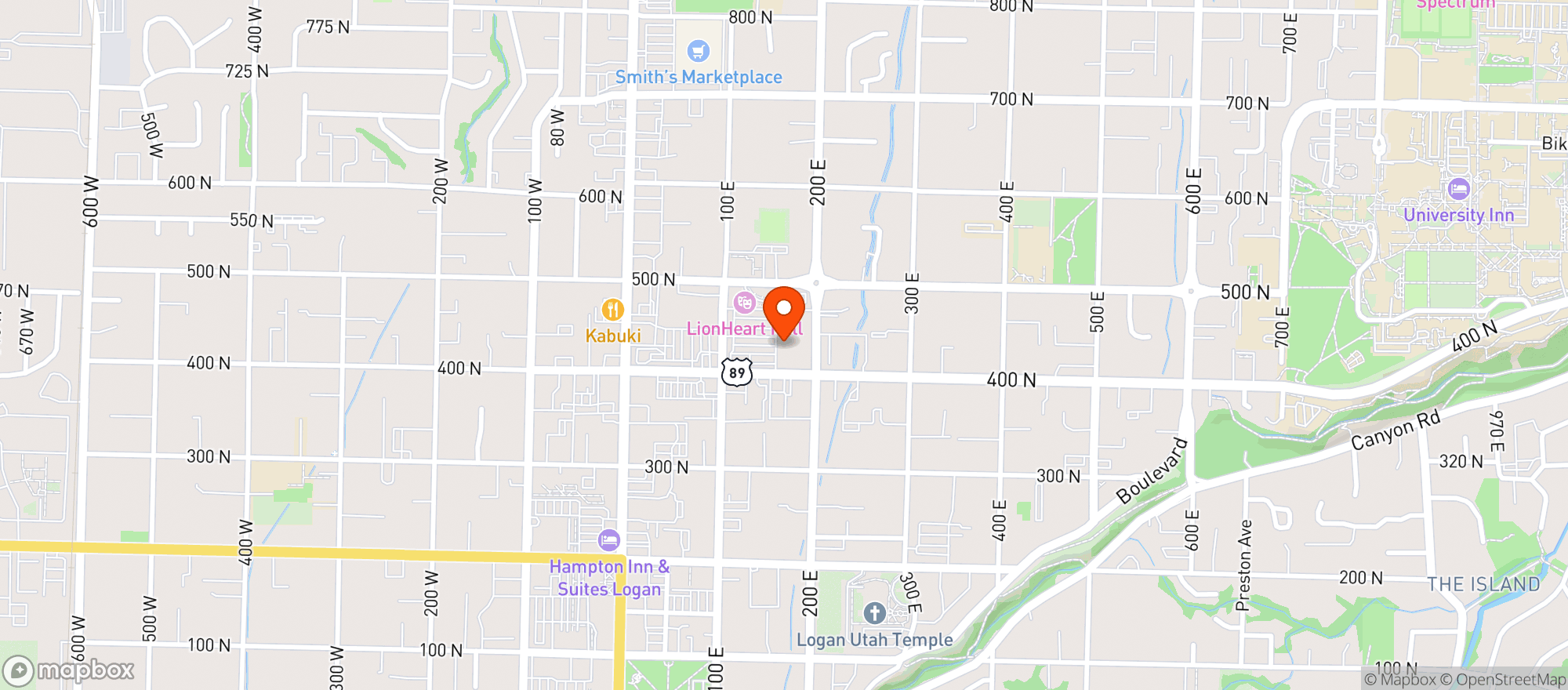 Map showing SMITHS FOOD & DRUG CENTER