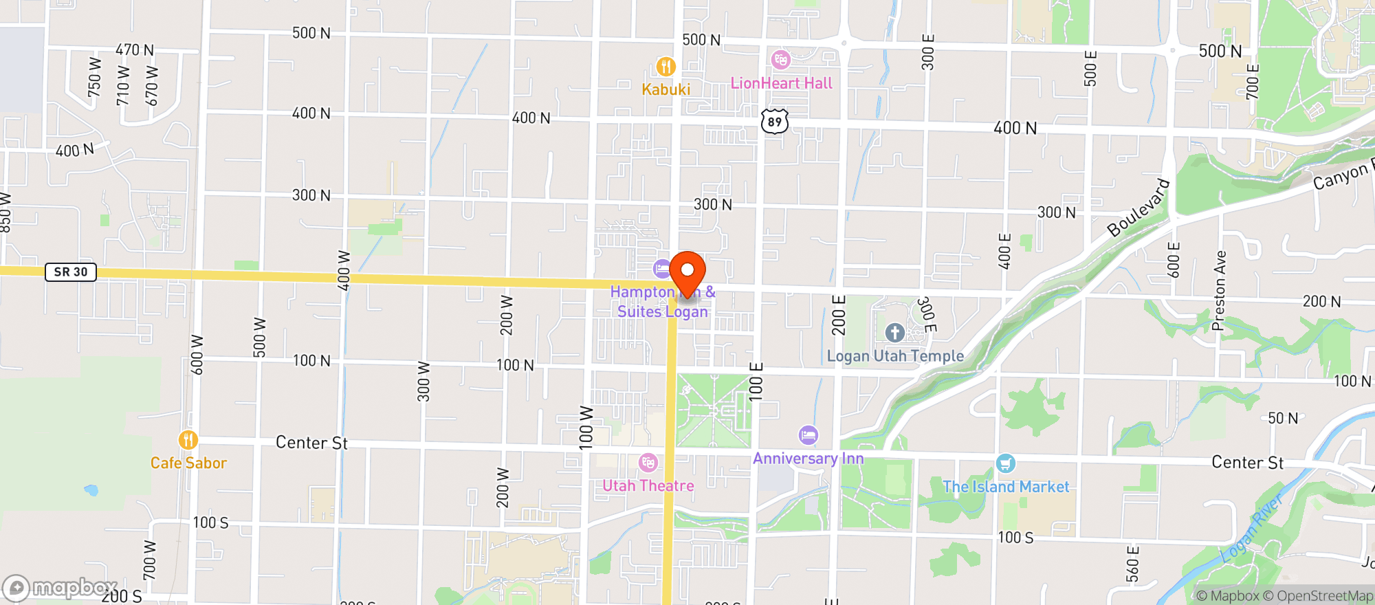 Map showing Home Range Brewing