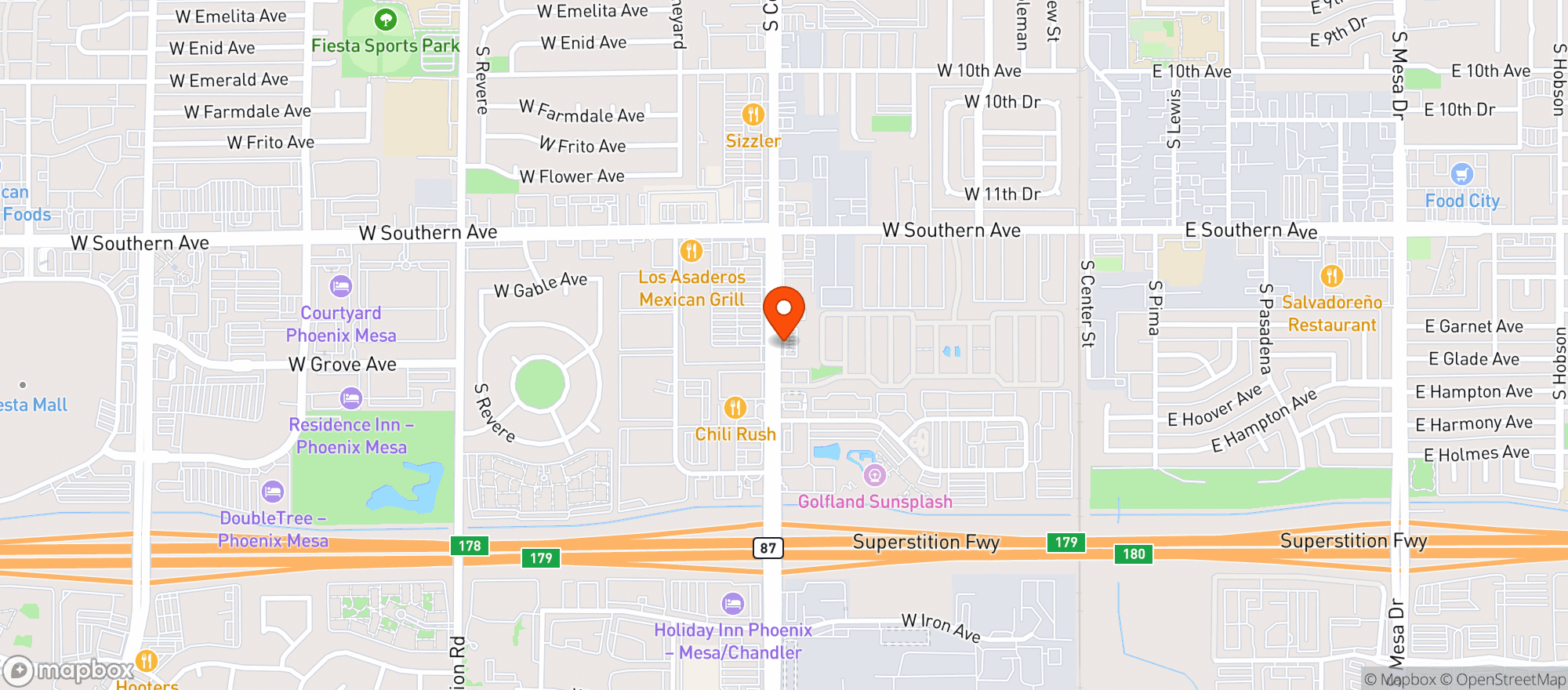 Map showing Quiktrip