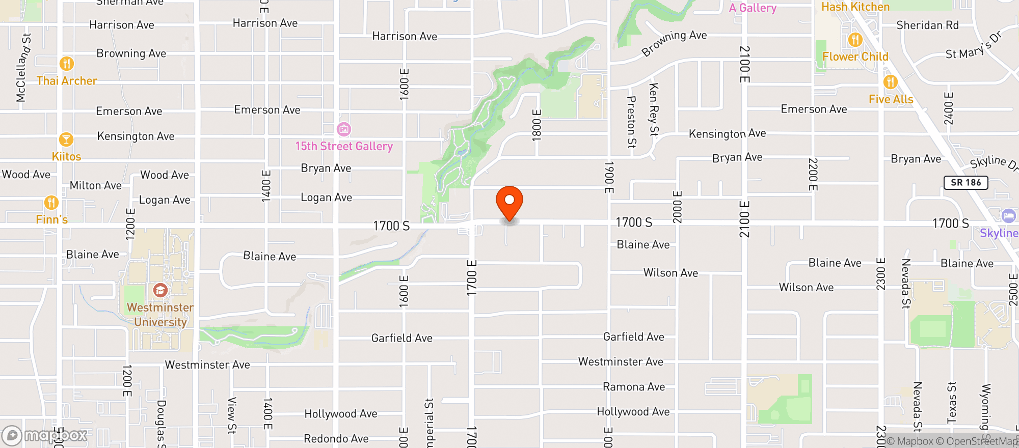 Map showing Shop And Go