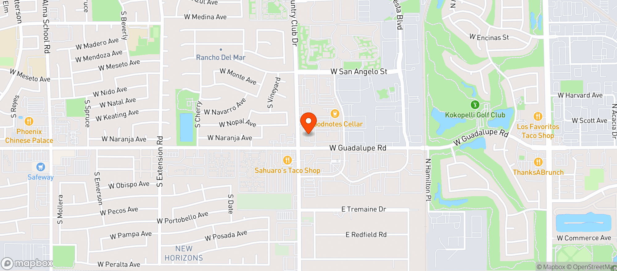 Map showing Quiktrip #414