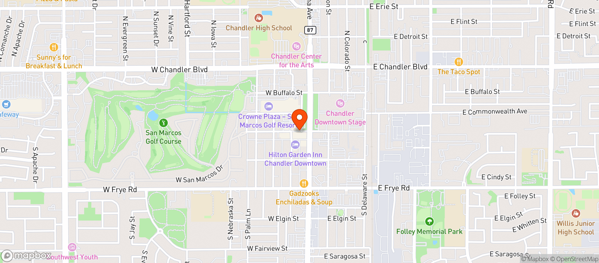 Map showing Blacksheep Wine & Merchant