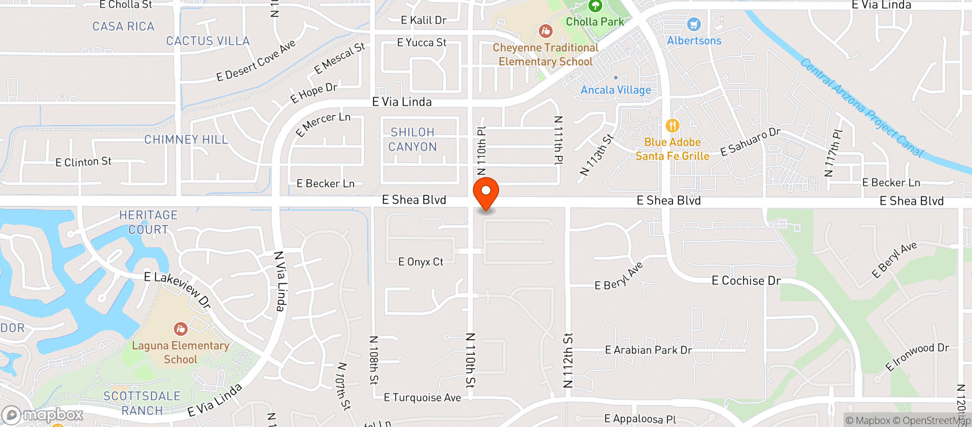 Map showing Talking Stick Resort And Casino