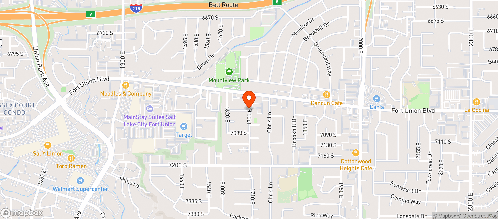 Map showing Dan's #5 - 70th