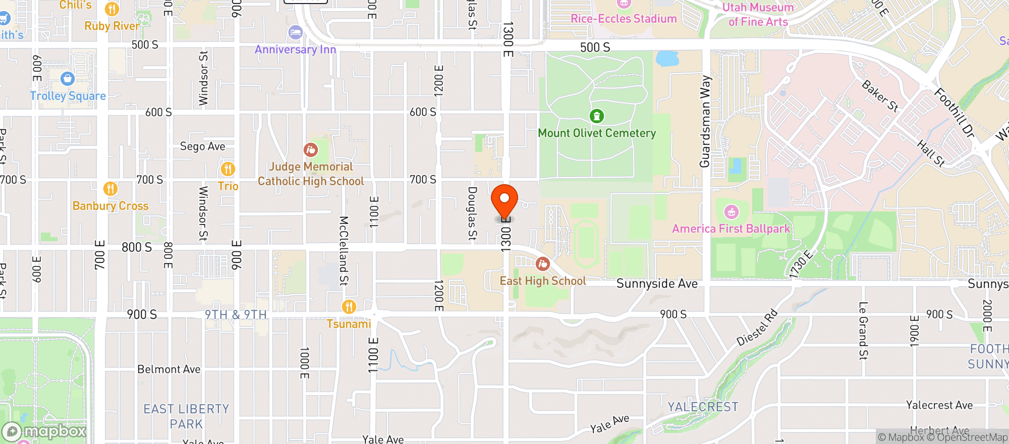 Map showing 7 Eleven
