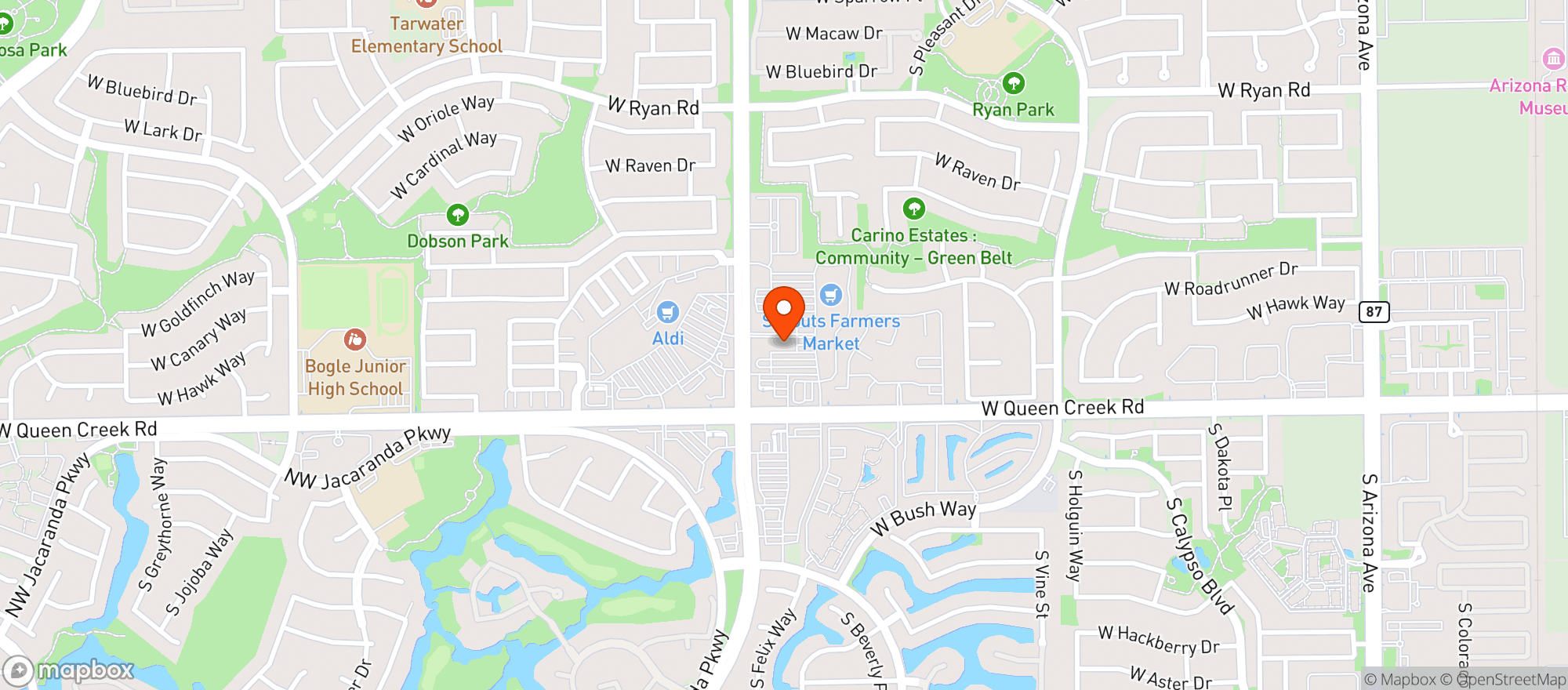Map showing Gnc