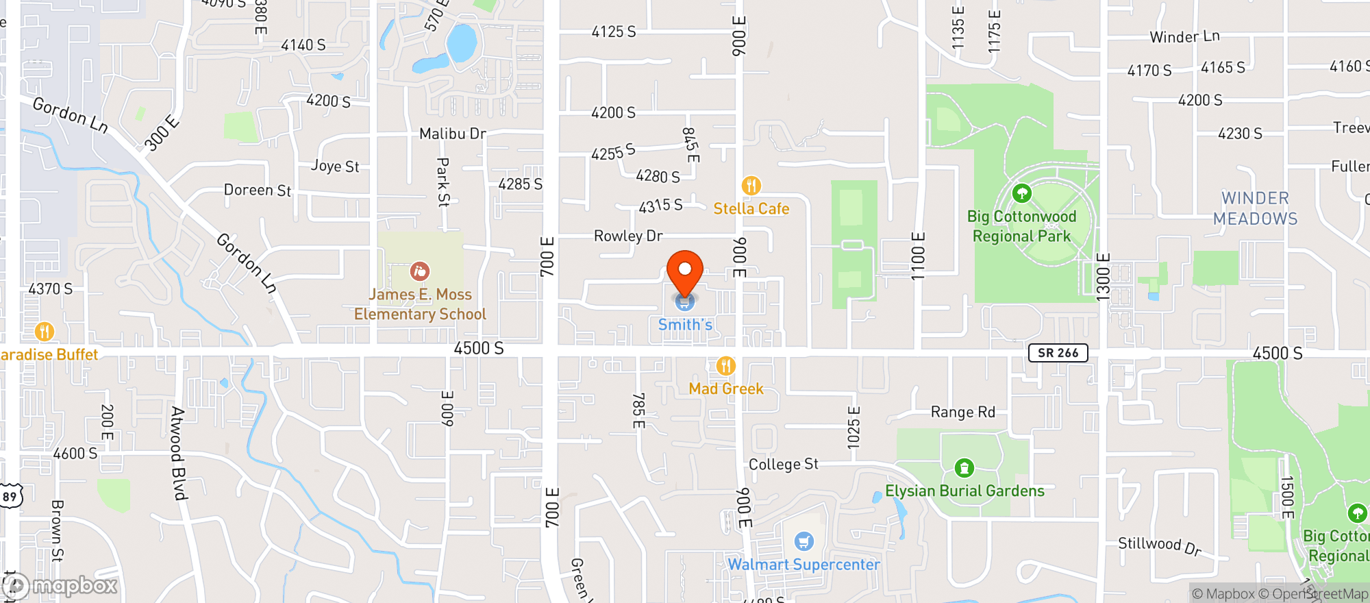Map showing Smith's