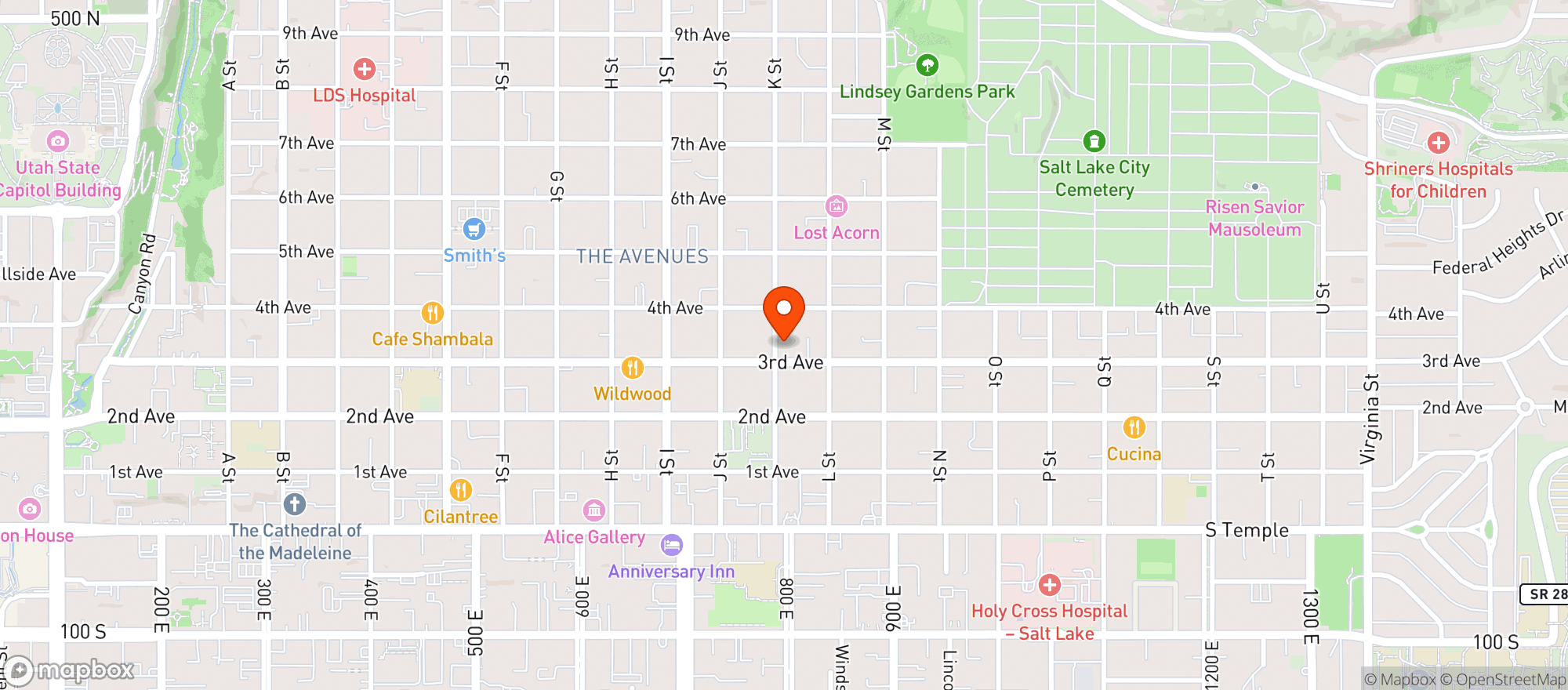 Map showing 7 Eleven