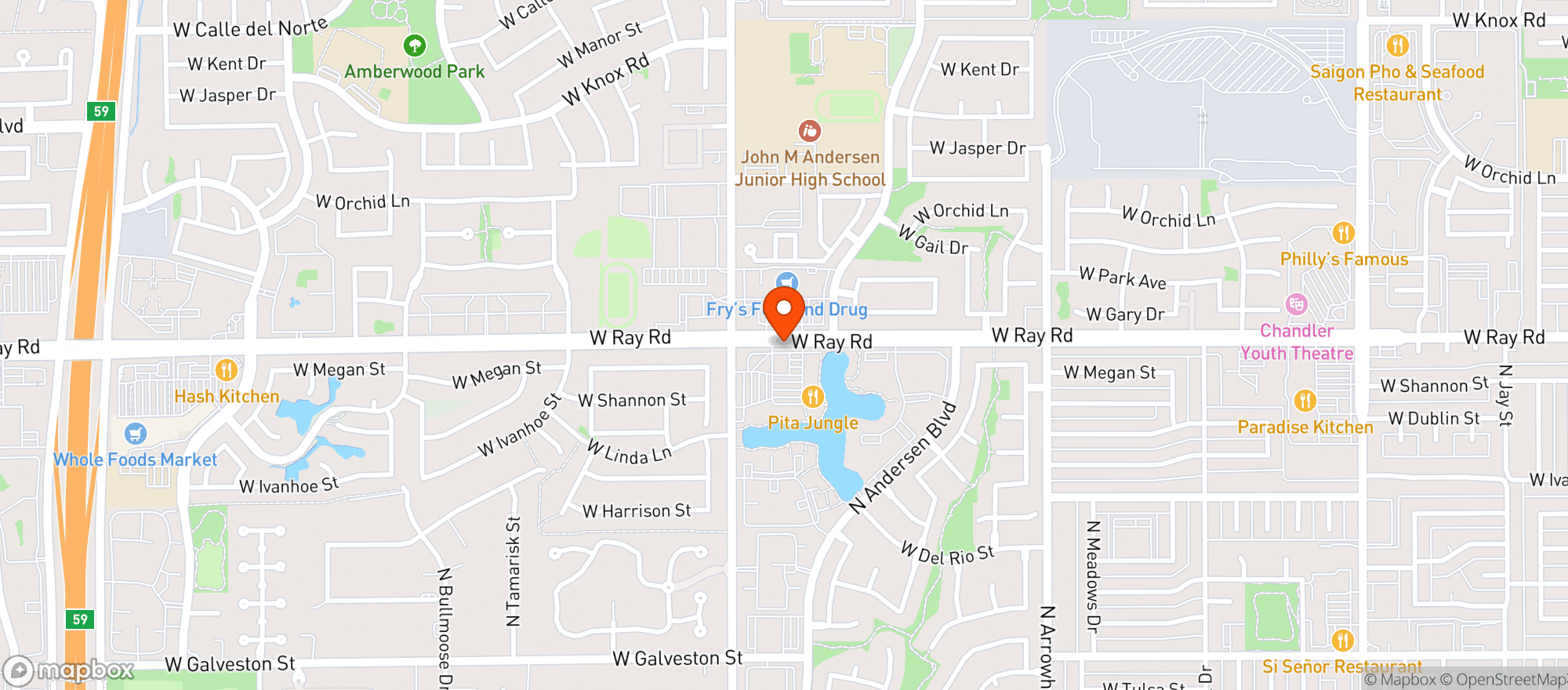 Map showing Sprouts Farmers Market