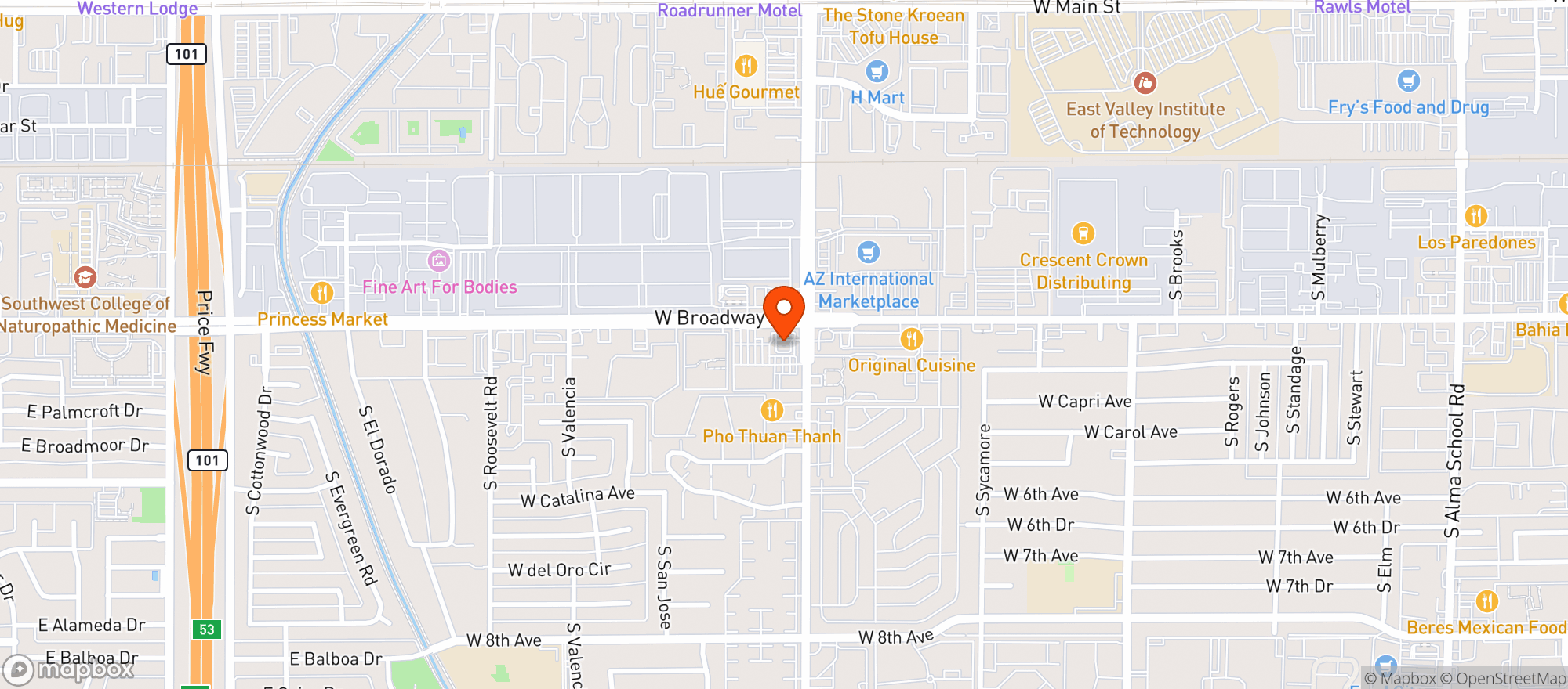 Map showing Circle K #2706660