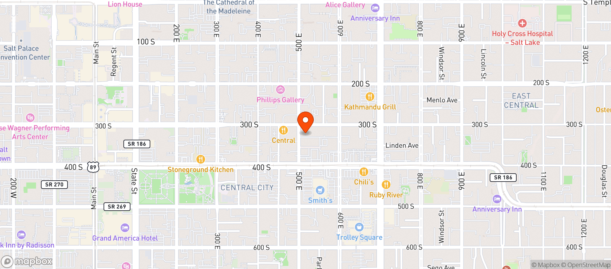 Map showing Maverik Country Store #328